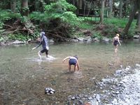 川遊び
