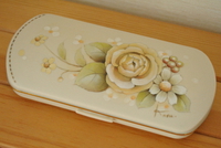 眼鏡ケース　黄薔薇 2016/10/11 15:53:39
