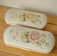 眼鏡ケース　ピンク薔薇 2016/10/14 08:35:59