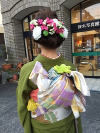 成人式の髪飾り 2016/01/31 00:56:13