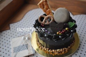 チョコ：デコレーションケーキ（リングピロー