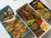 昨日と今日のお弁当