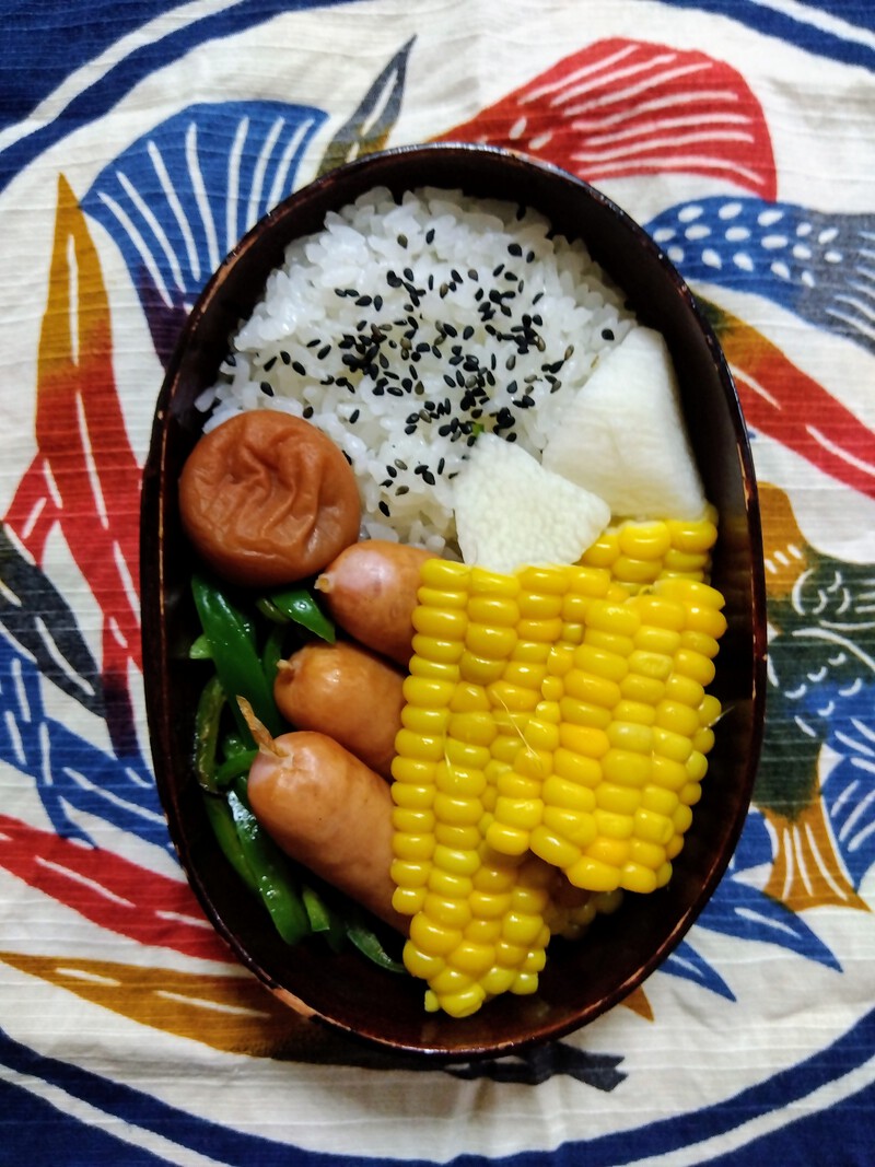 自分べんとう54トウモロコシ弁当