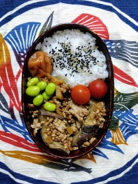 自分べんとう62ナス弁当 2024/07/08 06:24:17
