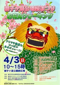 「獅子ヶ鼻公園桜まつり」の中止に思う