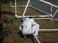 天竜FCｻｯｶｰｺﾞｰﾙ修復 2009/11/02 12:02:20