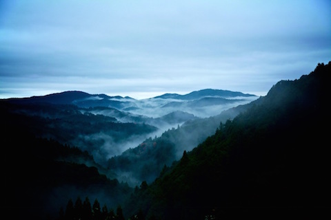 山へ