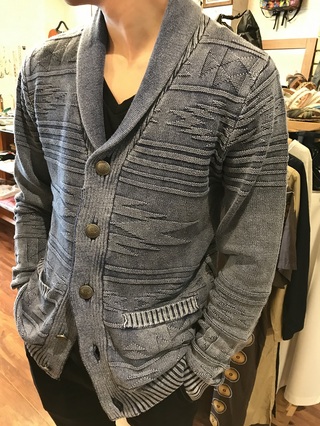 メンズ　ネイティブ柄綿ニットシリーズ入荷♬