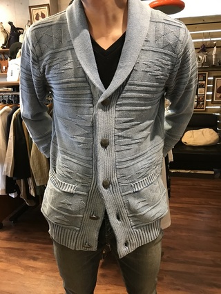 メンズ　ネイティブ柄綿ニットシリーズ入荷♬