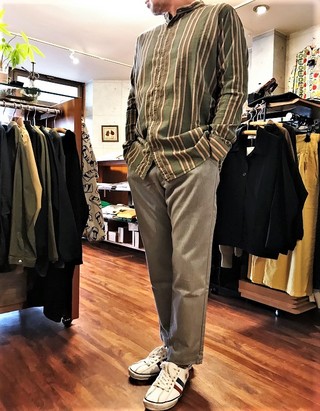 JOHNBULL　人気シャーリングバンドカラーシャツ入荷(^^♪