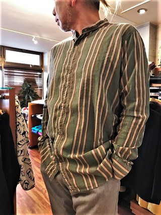 JOHNBULL　人気シャーリングバンドカラーシャツ入荷(^^♪