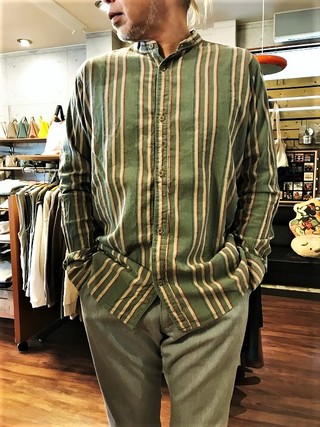 JOHNBULL　人気シャーリングバンドカラーシャツ入荷(^^♪
