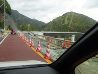 原田橋、24日に全面開通。
