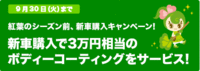 ９月のキャンペーンはこれだ！