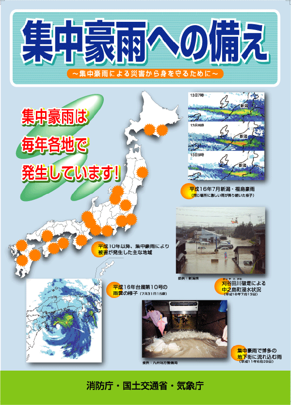 集中豪雨への備え