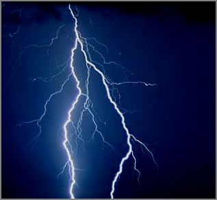 すごかったね　雷