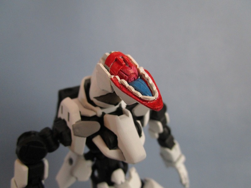 【HG】　グレイズ改造 エヴァ 部分塗装　完成