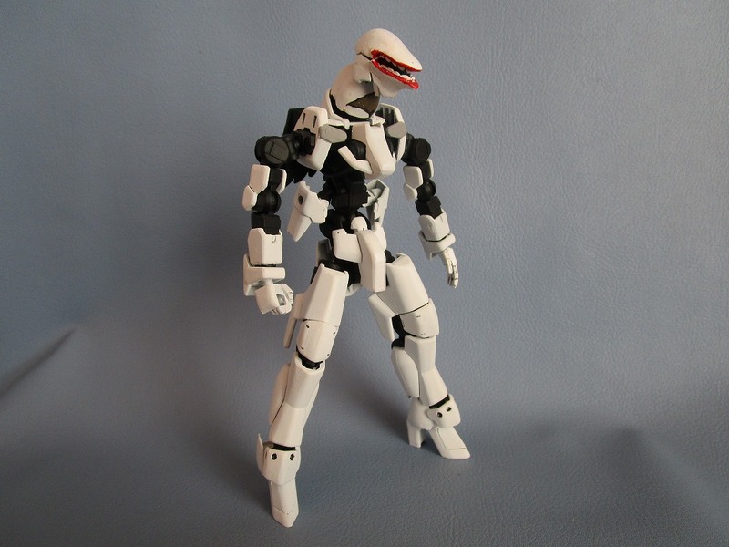 【HG】　グレイズ改造 エヴァ 部分塗装　完成