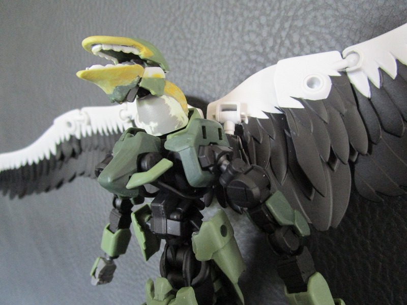 【HG】　グレイズ改造 エヴァ　顔のパテ整形と全体バランス