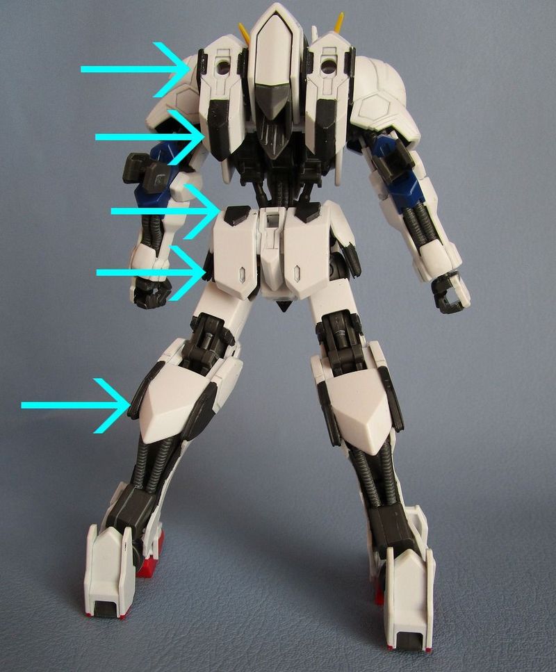 【HG】   ガンダム バルバトス　ブラック部意外と多い
