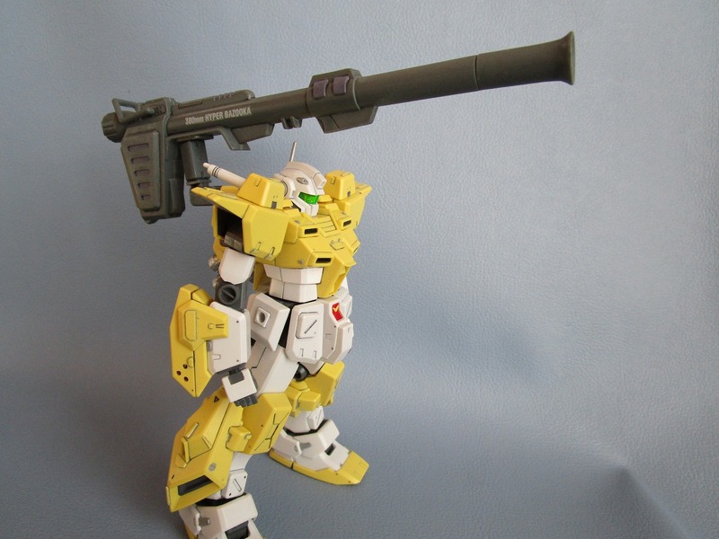 【HG】　パワードジムカーディガン 改造　ポン付けバズ