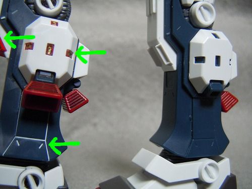 【HG】 フルアーマーガンダム（サンダーボルト）　墨入れ白　