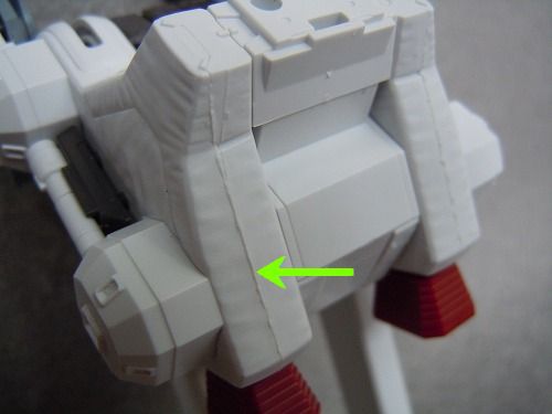 【HG】 フルアーマーガンダム（サンダーボルト）　素組完成とバックパックの合わせ目