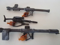 【HG】　ザクI　サンダーボルト ダメージ加工ガンダムマーカーシルバーと歯ブラシ