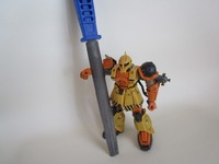 【HG】　ザクI　サンダーボルト シール貼り付け　ヤスリでダメージ加工