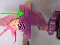 【HG】　ガンダムダブルオースカイHWS（トランザムインフィニティモード）デザインナイフでスジボリ 肩