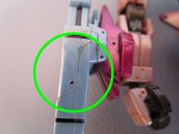 【HG】　ガンダムダブルオースカイHWS（トランザムインフィニティモード）デザインナイフでスジボリ 背負いもの