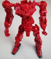 ガンダムアストレイ レッドフレーム改　墨入れ開始　