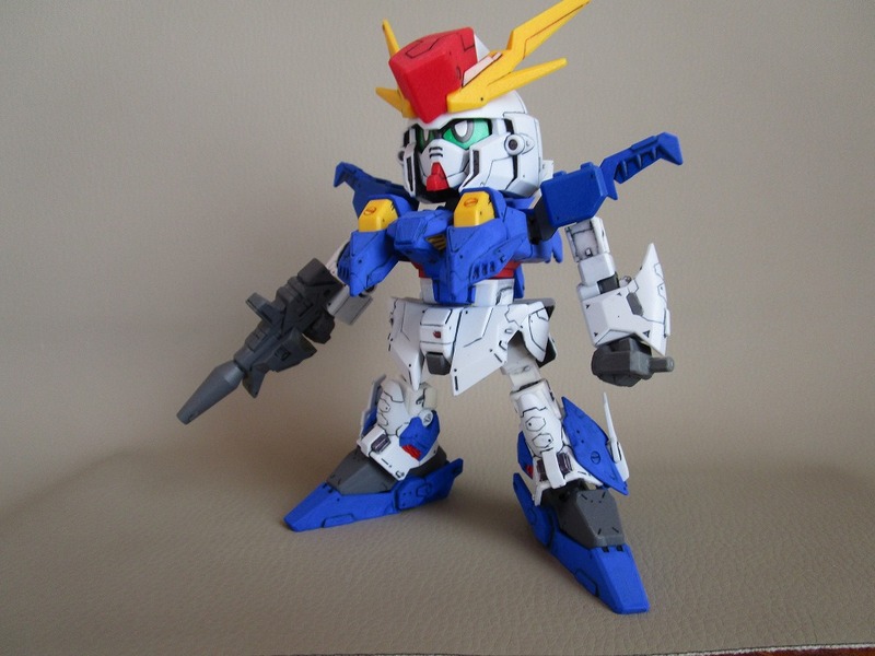 【SD】　 Ξガンダム　改造アクリルガッシュブルー