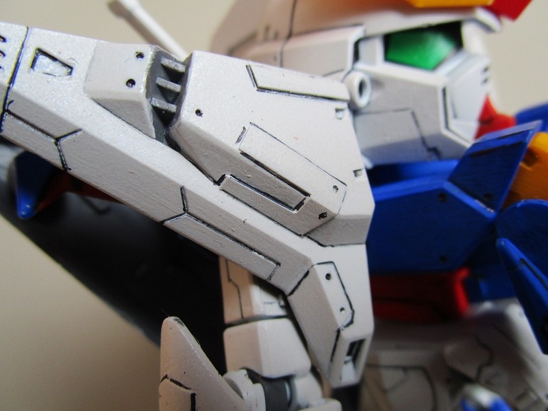 【SD】　 Ξガンダム改造アクリルガッシュ本体の白