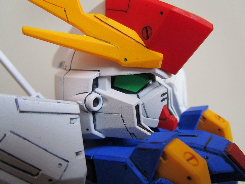 【SD】　 Ξガンダム改造アクリルガッシュ本体の白