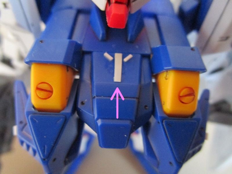 【SD】　 Ξガンダム　改造0.5mmプラ板でディティール情報量UP