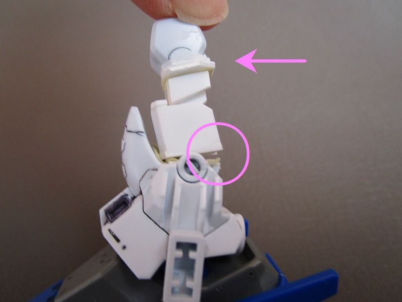 【SD】　 Ξガンダム　改造脚部の角度調整