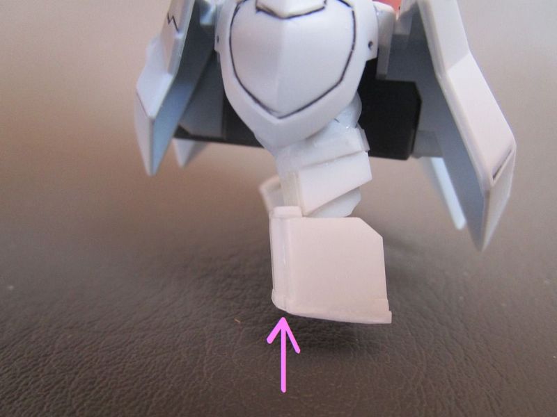【SD】　 Ξガンダム　改造脚部の角度調整
