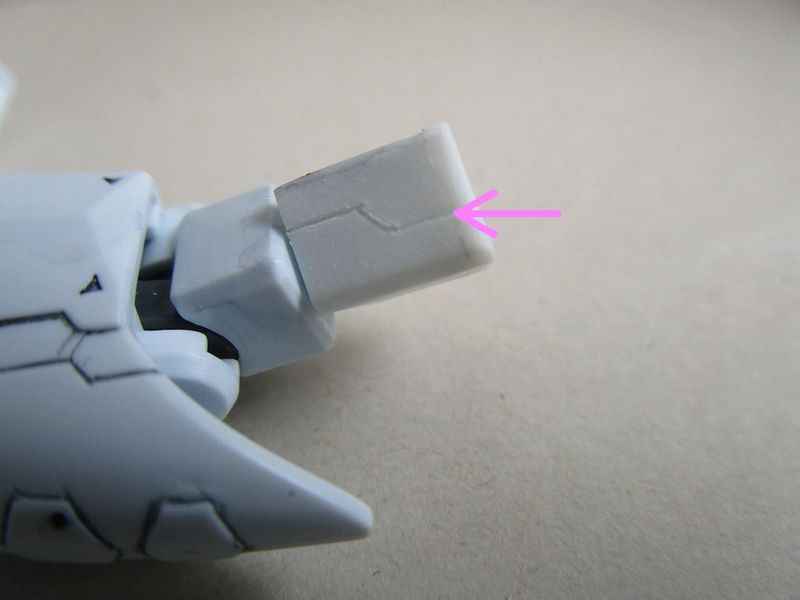 【SD】　 Ξガンダム　改造ファンネルミサイル肉抜き穴