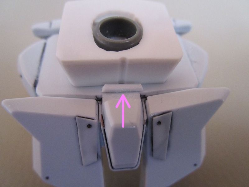 【SD】　 Ξガンダム　改造自作部品のディティールアップと足の可動範囲アップ