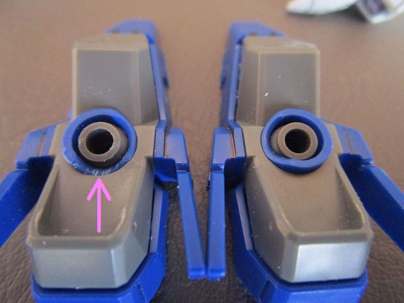 【SD】　 Ξガンダム　改造自作部品のディティールアップと足の可動範囲アップ