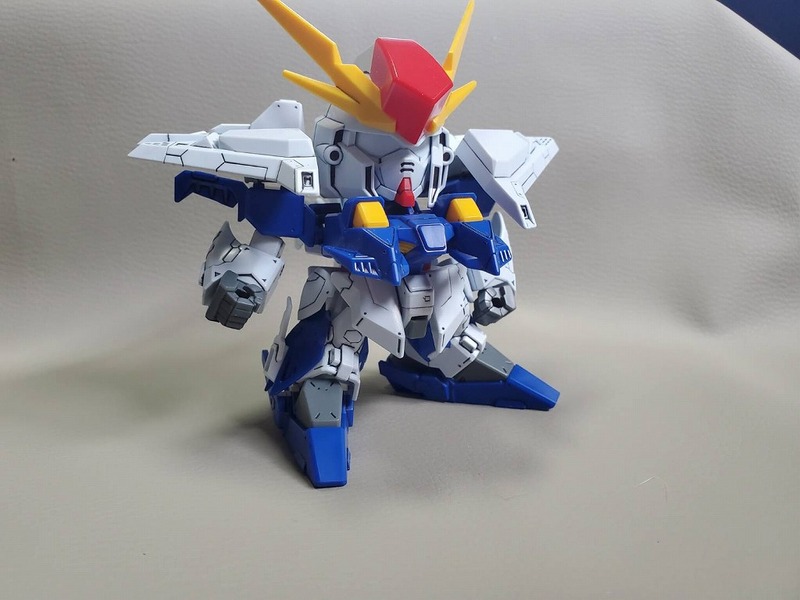 【SD】　 Ξガンダム　ギャルセゾンとメッサー　ダイソーのアクリルガッシュ