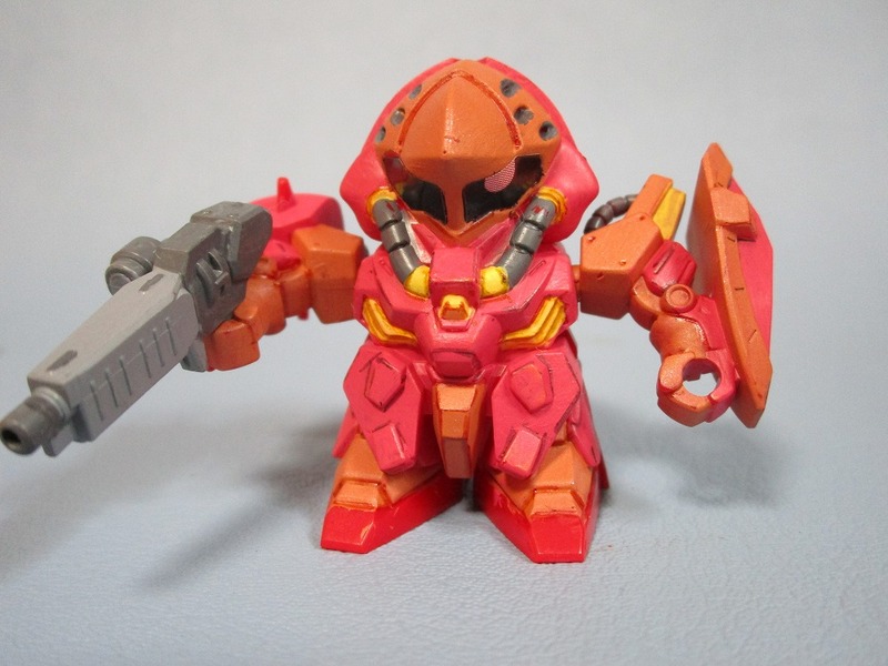 【SD】　 Ξガンダム　ギャルセゾンとメッサー　ダイソーのアクリルガッシュ
