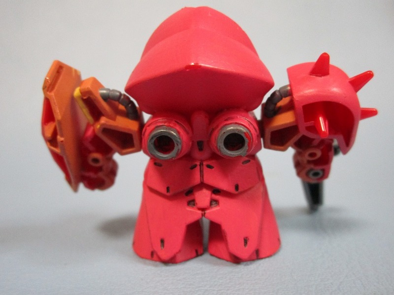 【SD】　 Ξガンダム　ギャルセゾンとメッサー　ダイソーのアクリルガッシュ