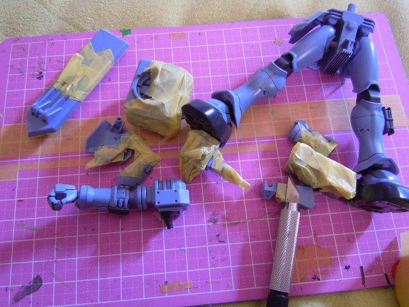 HG】 ヅダ 迷彩塗装のやり方 l さく犬の〜ガンプラ日記〜