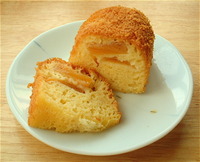 イーストで作ったノンオイルの柿ケーキ