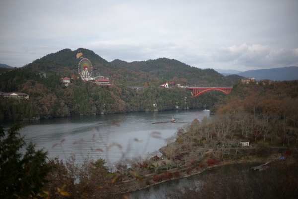 紅葉狩り　恵那峡