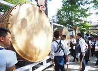 弁天神社本祭りはじまる　夏を呼び込む大太鼓