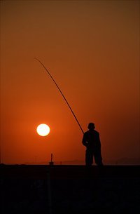 浜名湖今切　太陽を釣る男