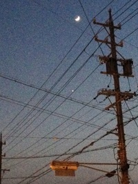 今日の夕方　西の空 2013/12/06 19:24:42